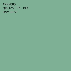 #7EB095 - Bay Leaf Color Image